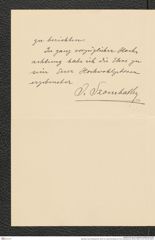 Nachlass Franz Steindachner, Brief von Josef Szombathy an Franz Steindachner (08.08.1906), Inv.Nr. 534.08, Seite 2